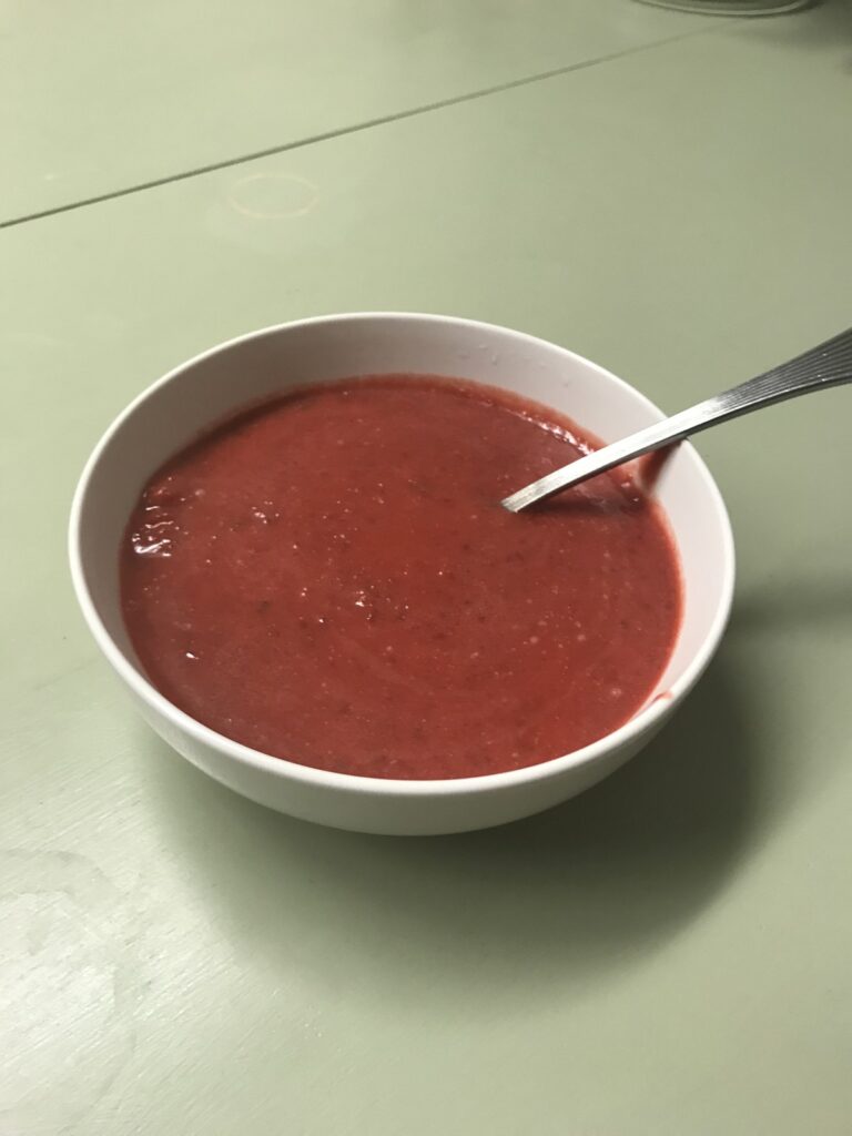 Squash and beet soup