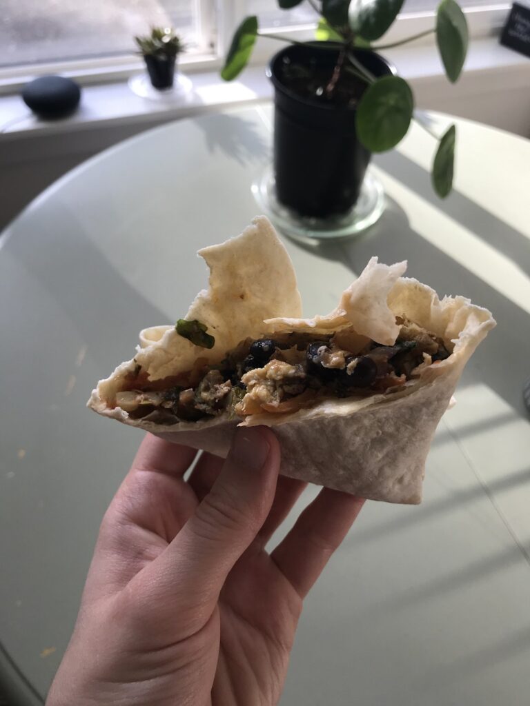 Eaten breakfast burrito