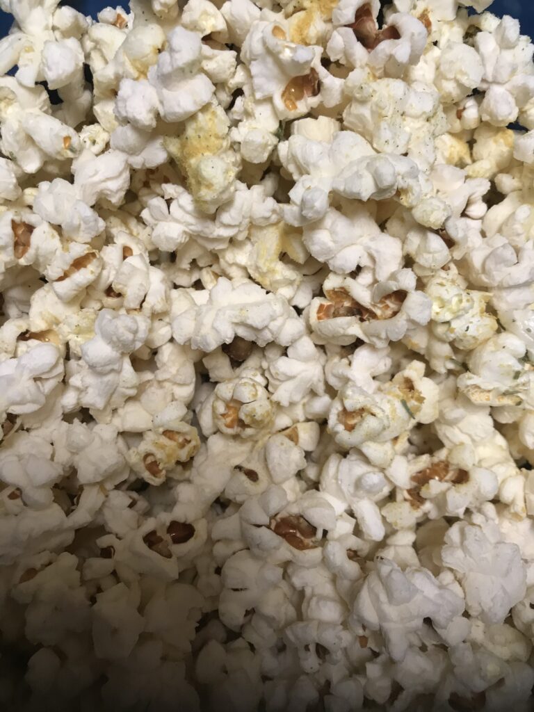 Close-up of popcorn with a twist