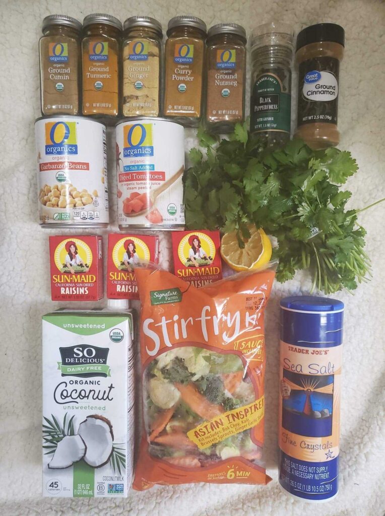 chana masala ingredients