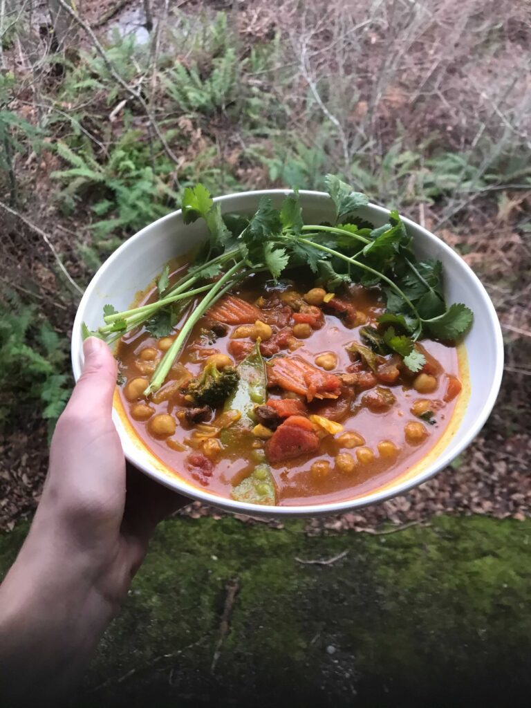 Bowl of chana masala