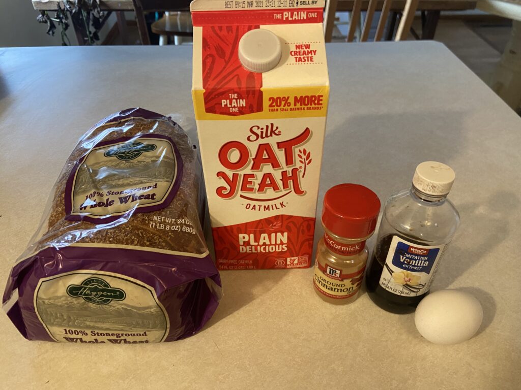 French toast ingredients