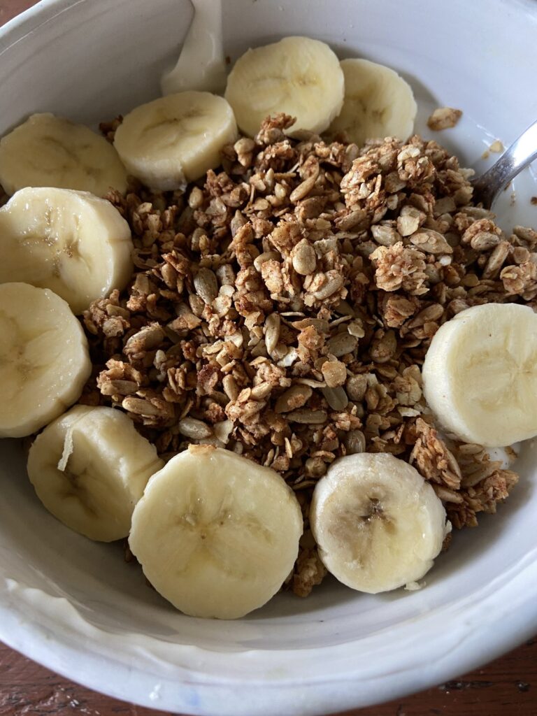 Close up of granola