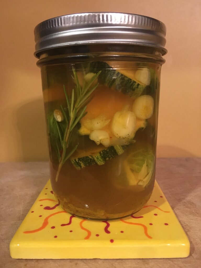 Pickles in jar 